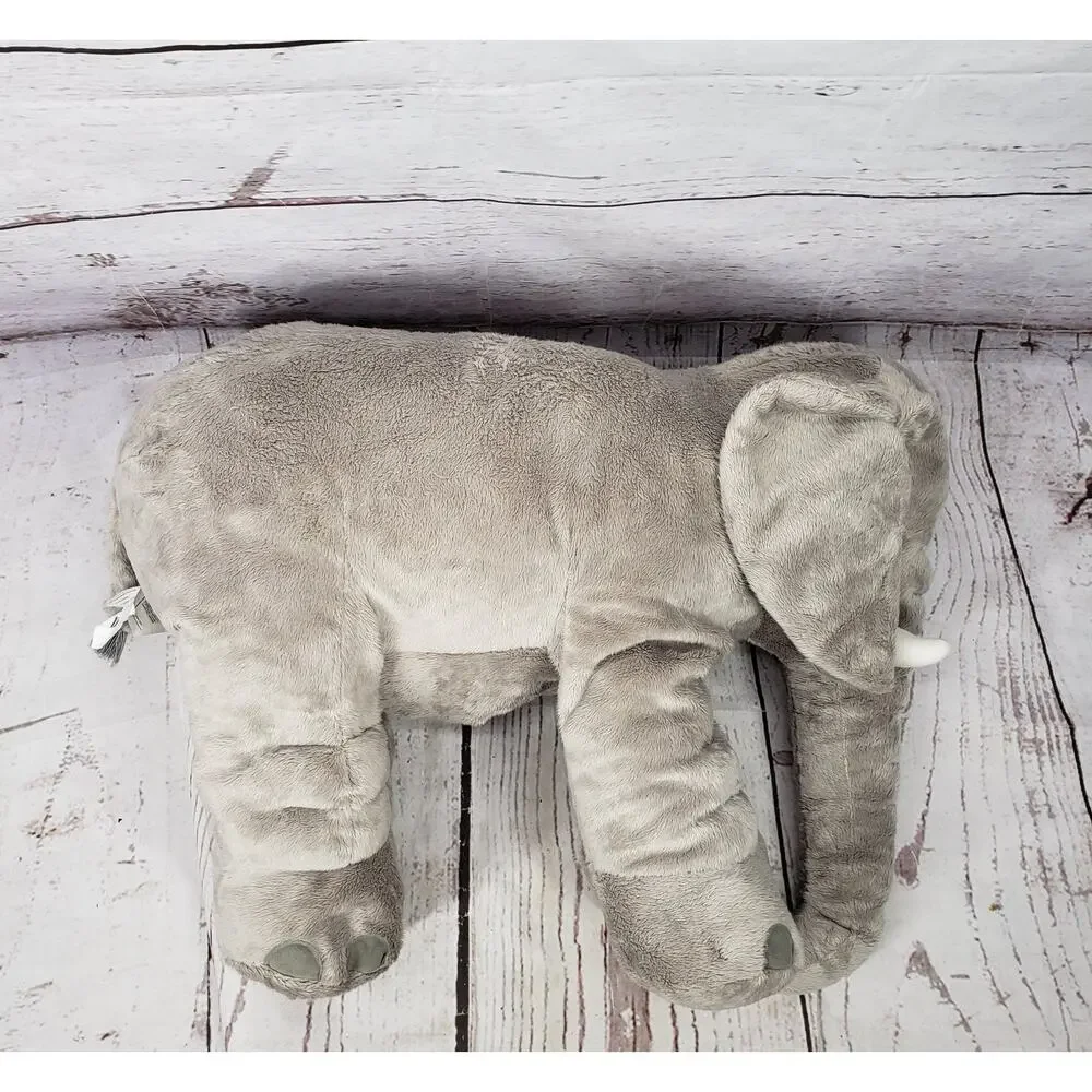IKEA Gray Elephant Large 21'' Soft Stuffed Animal Plush